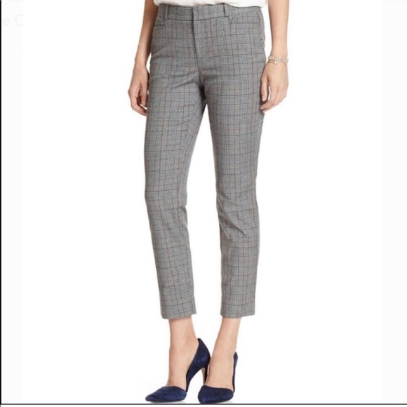Banana Republic Plaid Cropped Pants - Picture 1 of 3